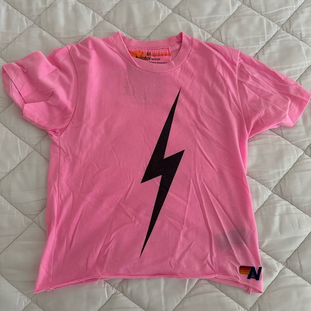Bolt Boyfriend Tee- Aviator Nation